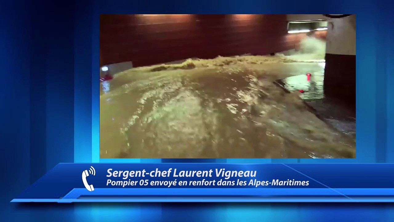 D!CI TV - Itw Laurent Vigneau - Pompiers 05 en renfort dans les Alpes-Maritimes