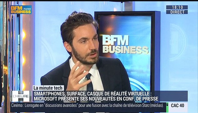 La Minute Tech: Smartphones, Surface Book...Microsoft dévoile ses nouveautés - 06/10