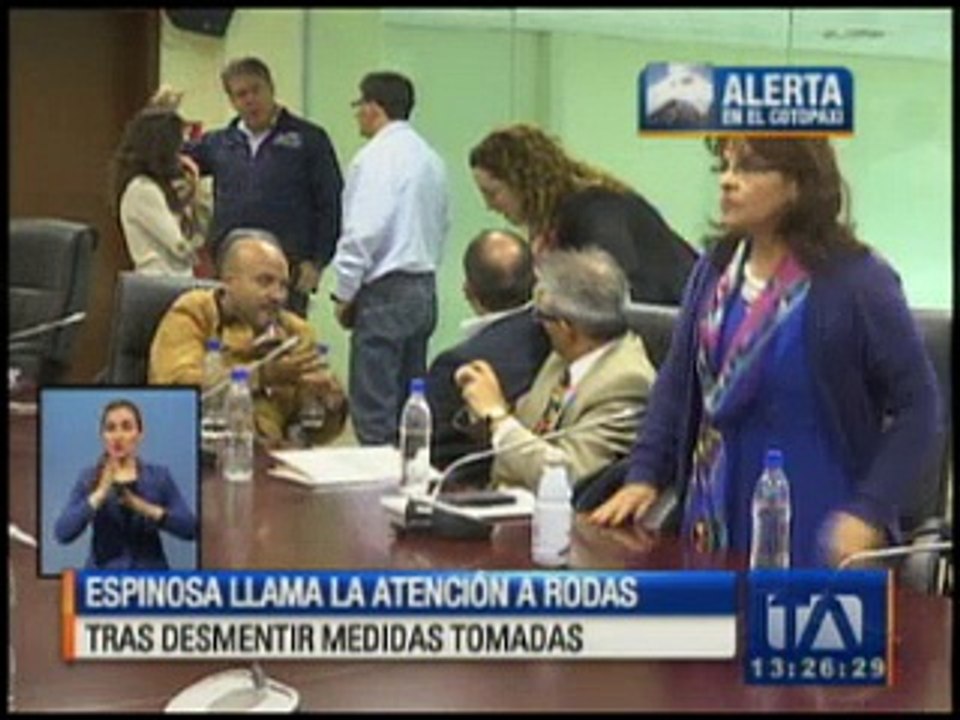 Espinosa llama la atención a Rodas tras desmentir medidas tomadas