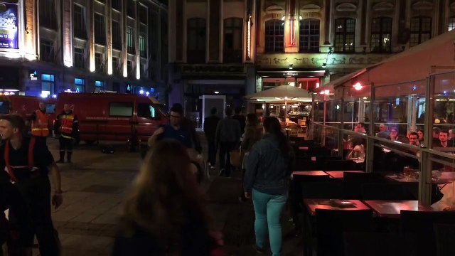 Chute d'étudiants à la station de métro Rihour. Deux blessés grave, deux légers.
