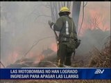 Incendio forestal en Cotopaxi