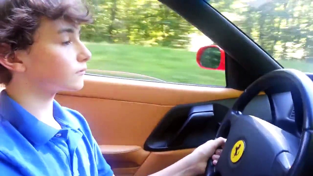 13 Year Old Driving A Ferrari