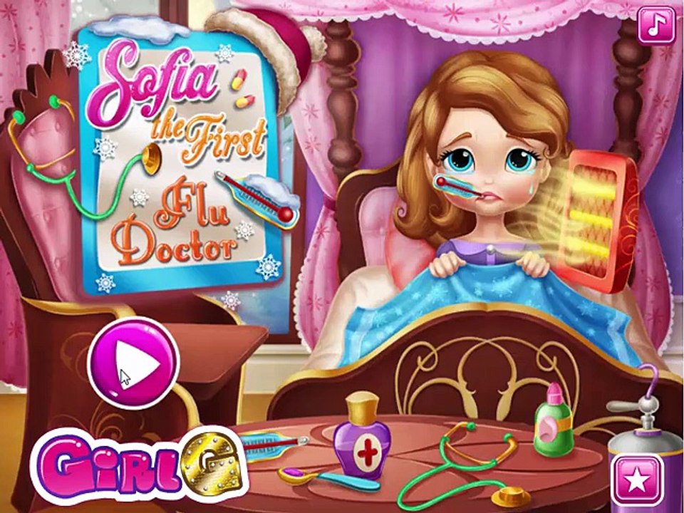 Sofia The First Flu Doctor -Princesse Sofia Grippe - Girl Games