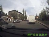 Russian road emotions lead into a fight