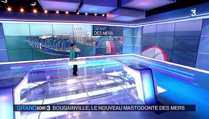 Bougainville, le plus grand navire français à l'eau