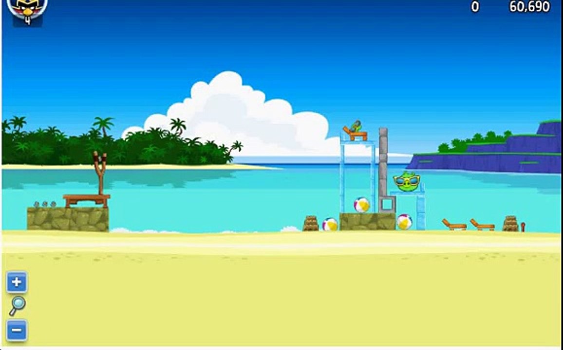 Angry Birds Surf and Turf Level 2 Score 55510