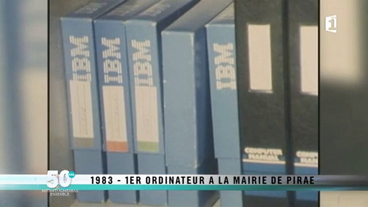 1983_Le premier ordinateur de la mairie de Pirae__Archives Polynésie 1ère n°3
