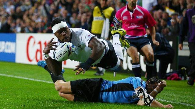 RWC Re:LIVE - Penalty try gets Fiji underway
