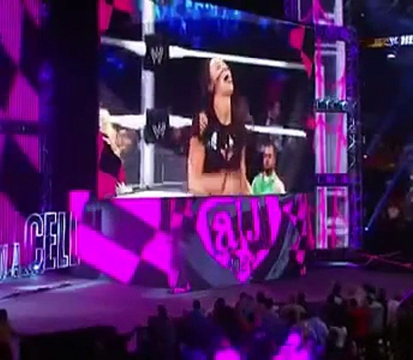 WWE Hell In A Cell 2013 AJ Lee (w/Tamina) vs Brie Bella (w/Nikki Bella)