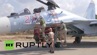 Russian Su-30 in SYRIA Air Base