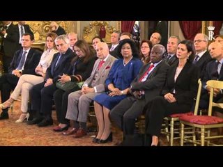 Roma - Mattarella al Forum Parlamentare Italia, America Latina e Caraibi (06.10.15)