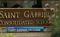 12-year-old boy suspended for staring at girl