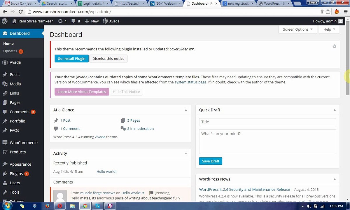 How remove the spamming in the wordpress?