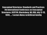 Conceptual Structures: Standards and Practices: 7th International Conference on Conceptual
