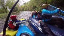 Crazy Sisters beat on each other in a Rafting Rapids Fight!!
