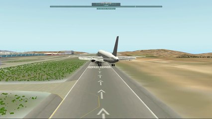 Boeing 757-200 Athens Crosswind landingLGAV Athens