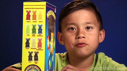 4 year old Devours WORLDS LARGEST GUMMY BEAR!