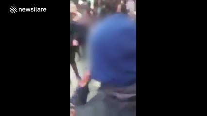 Huge brawl erupts in Walthamstow, London