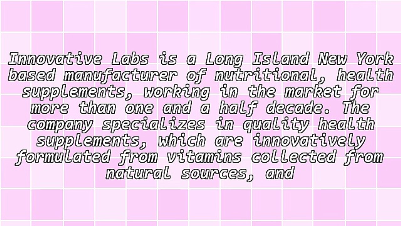 The Health Supplements Presented by Innovative Labs