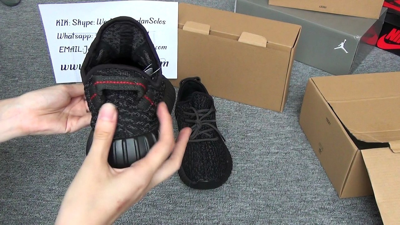 Authenitc Adidas Yeezy 350 Boost black low