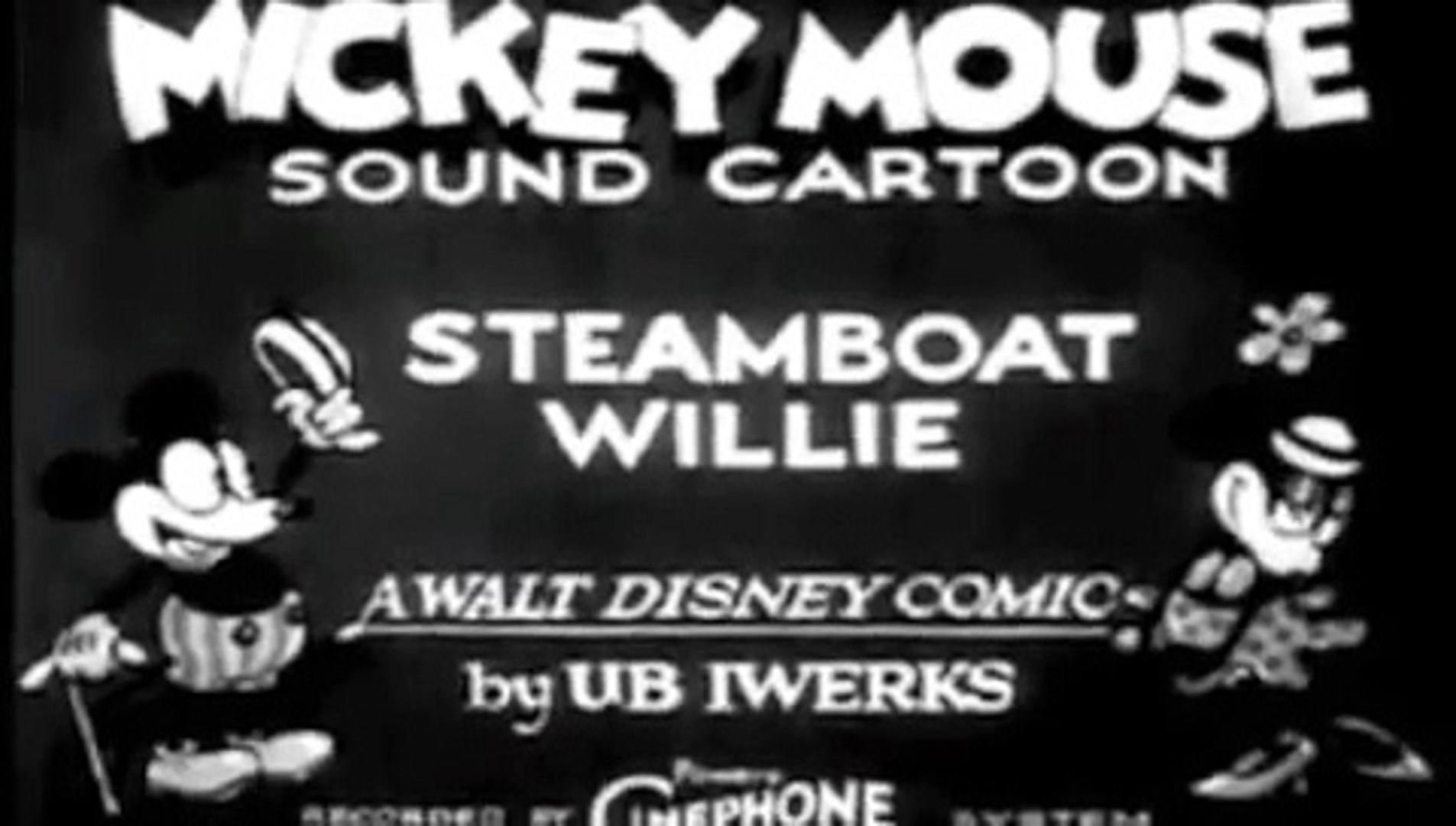 Steamboat Willie La Premiere Appartion De Mickey Mouse Video Dailymotion