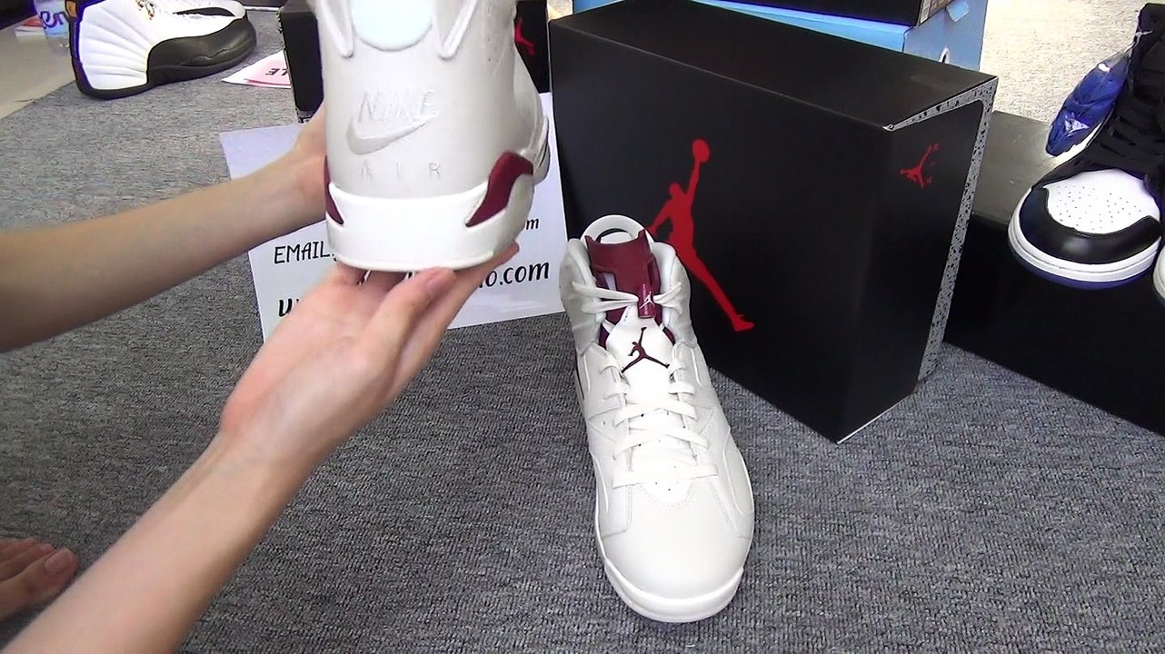 Authentic Air Jordan 6 Maroon 2015