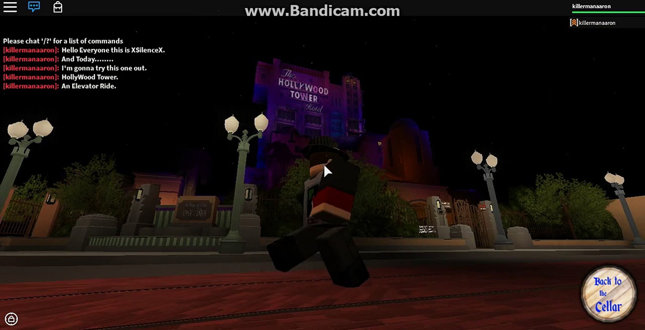 Roblox Hollywood Terror Hotel Ride Video Dailymotion - roblox tower of terror ride