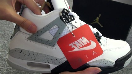 AUTHENTIC AIR JORDAN 4 OG ’89 WHITE CEMENT