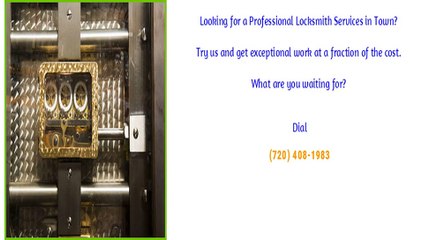 Locksmith Services in Firestone, CO