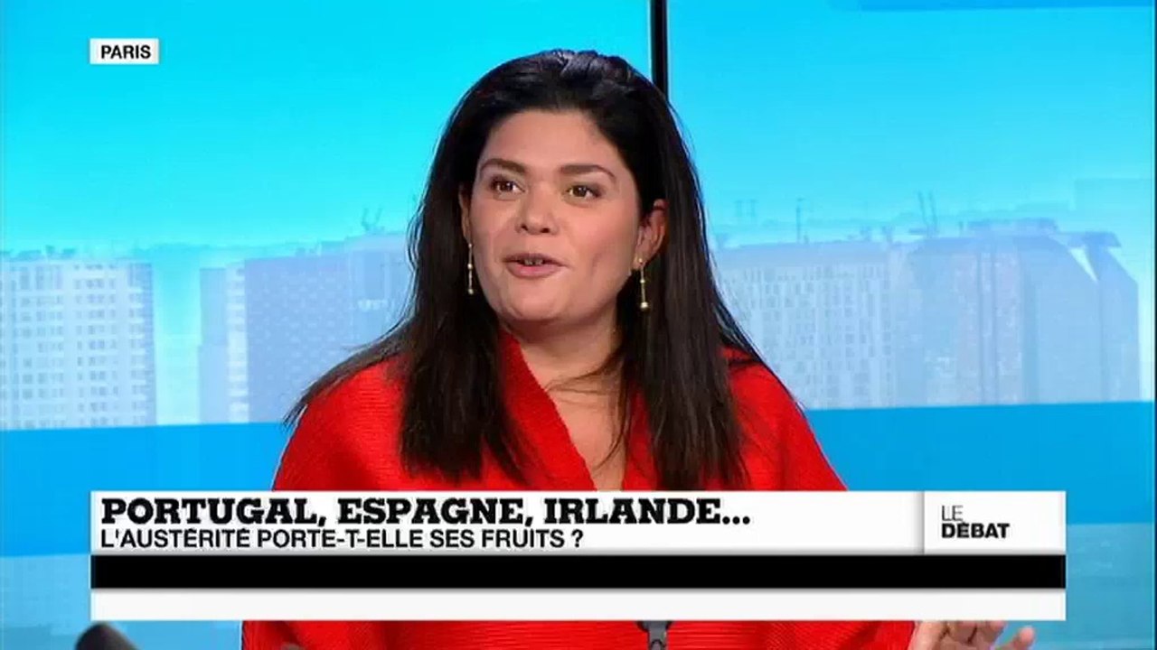 Raquel Garrido à " LE DÉBAT - Portugal, Espagne, Irlande   l'austérité porte-t-elle ses fruits"   (partie 1) - France 24