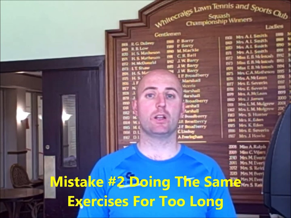 Personal trainers Glasgow mistake #2 - same exercises for too long