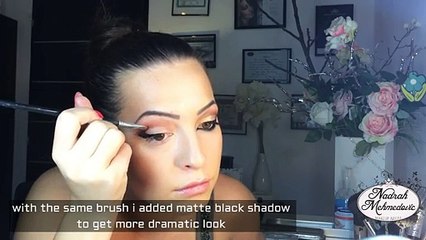 Dramatic makeup look