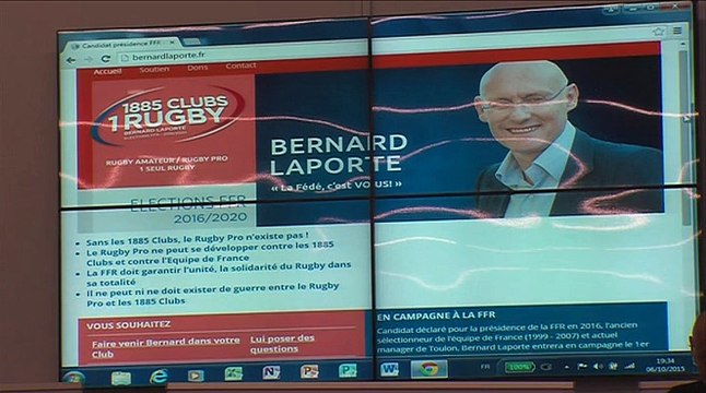 Bernard Laporte en campagne pour la Présidence de la FFR