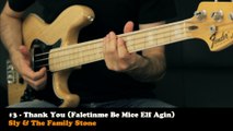 Les 30 Meilleurs Riffs de Basse - Funk