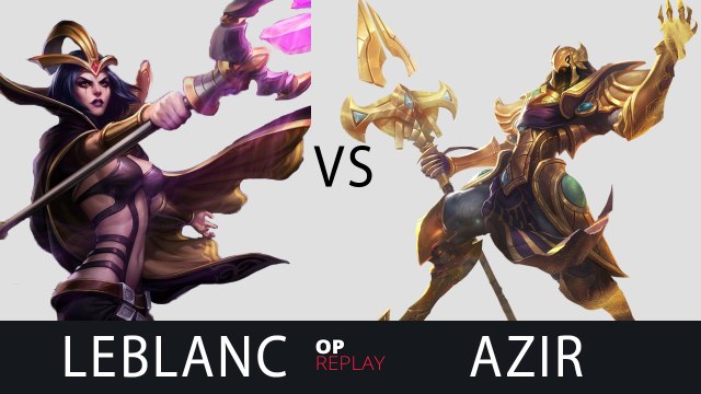 [Highlights] LeBlanc VS Azir - SKT T1 Faker KR LOL SoloQ