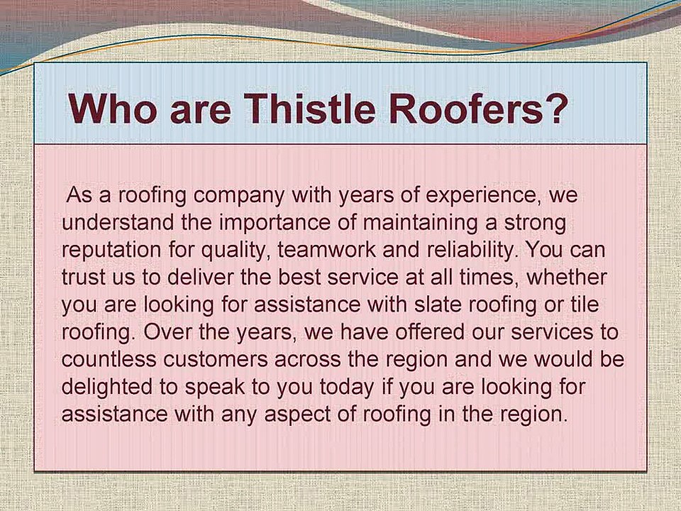 Felt Flat Roofing From The Best In The Business – Call Thistle Roofers Today