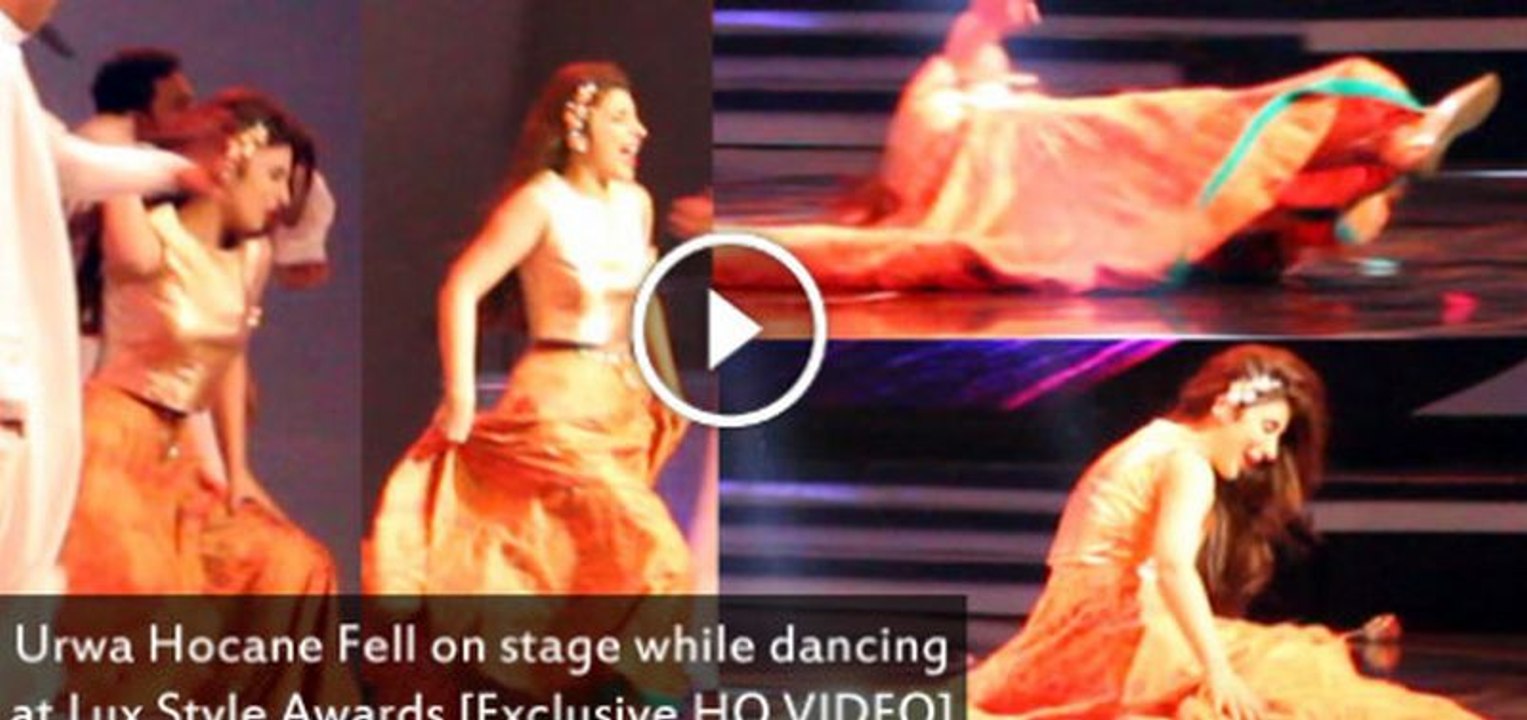 Urwa Hocane fell on stage while dancing at Lux Style Awards 2015 (EXCLUSIVE HD VIDEO) - Video Dailymotion