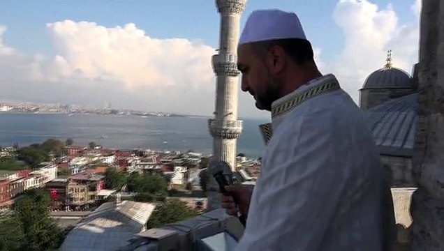 Hadi Duran Sultanahmet Camii Minare Şerefesinden Ezan