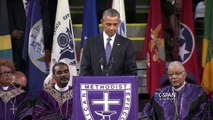 President Obama sings Amazing Grace