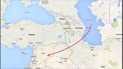 Russian missiles 'hit IS in Syria from Caspian'