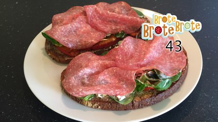 Folge 043 - Kürbis-Salami-Brot mit Gemüse-Frischkäse