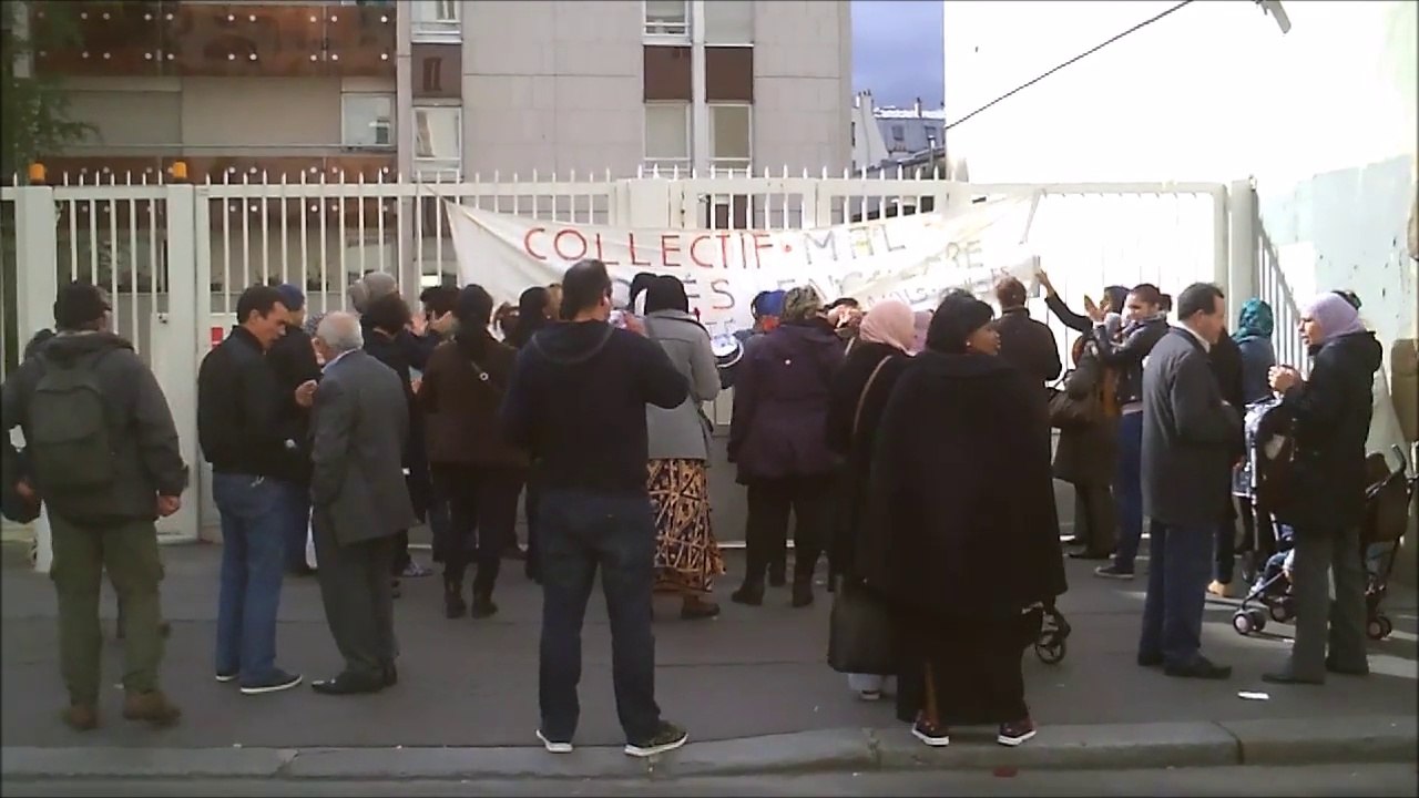 Centre d'Action Sociale du 10ème: manifestation contre les expulsions