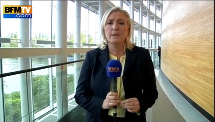 Marine Le Pen maintient sur BFMTV qu'"Hollande se comporte comme le vice-chancelier de Merkel"