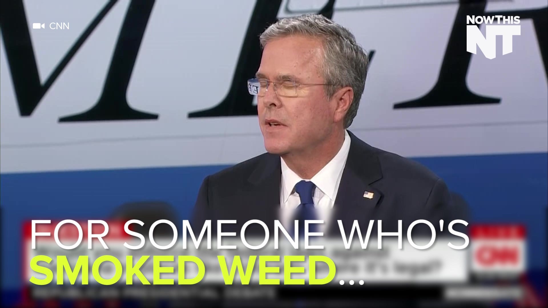 Admitted Marijuana Smoker Jeb Bush Doesn't Know Much About Marijuana