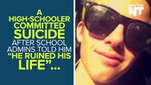 Teenager Commits Suicide After School Admins Tell Him He 