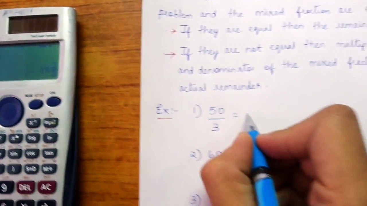 How to calculate a Mod b for multiples of 5 in Casio