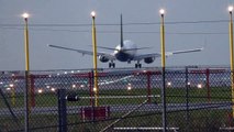 Manchester  Airport Crosswind Landings Emirates 777