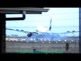 Emirates 777 crosswind landing & Takeoff on snow rwy23 YPAD