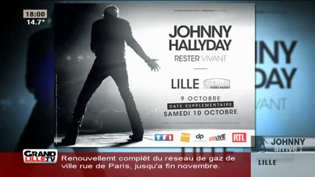 Johnny Hallyday en concert à Lille!