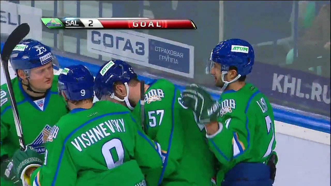 Salavat Ufa vs Slovan Bratislava Highlights 07.10.2015 RUSSIA: KHL